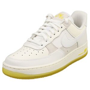 Nike Air Force 1s -White & Yellow Sneakers